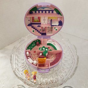❤ 1989 Pollys Flat complete original figures vintage Bluebird Polly Pocket